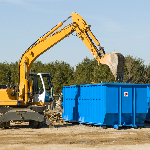 what size residential dumpster rentals are available in Earlton New York